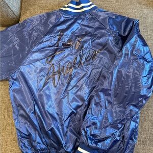 Blue Los Angeles Satin Jacket